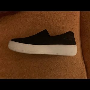 Steve Madden suede platform sneakers